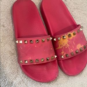 Valentino Pink Slides